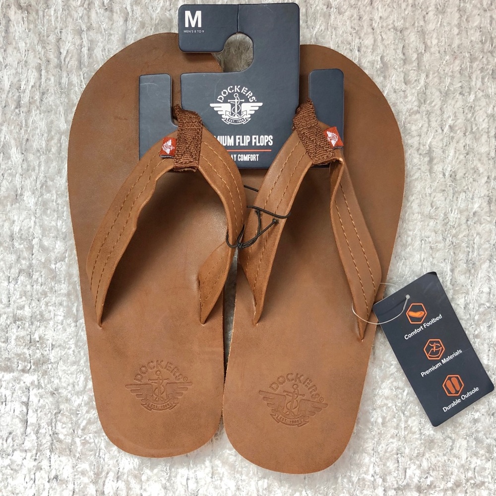 🆕New with tags DOCKERS Premium Mens Flip Flops